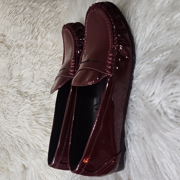 Zara Burgundy Loafers - Picture 5 of 12